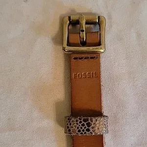 Fossil | Accessories | Fossil Brown Gold Leather Belt With  display picture 1